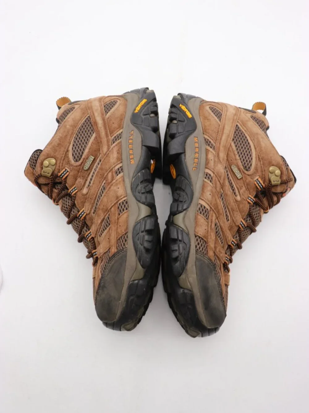 Merrell Moab 2 Mid Men's Size 9 W Earth Brown Waterproof Trail Hiking Boots